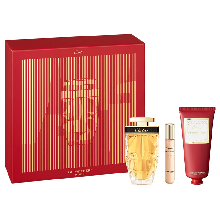 La Panthere by Cartier 75ml Parfum 3 Piece Gift Set