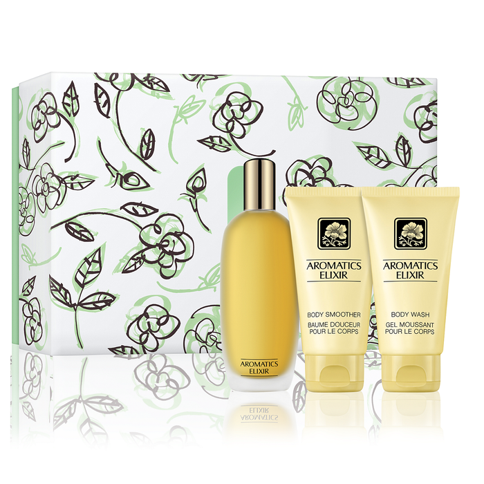 Aromatics Elixir by Clinique 100ml Parfum 3 Piece Gift Set