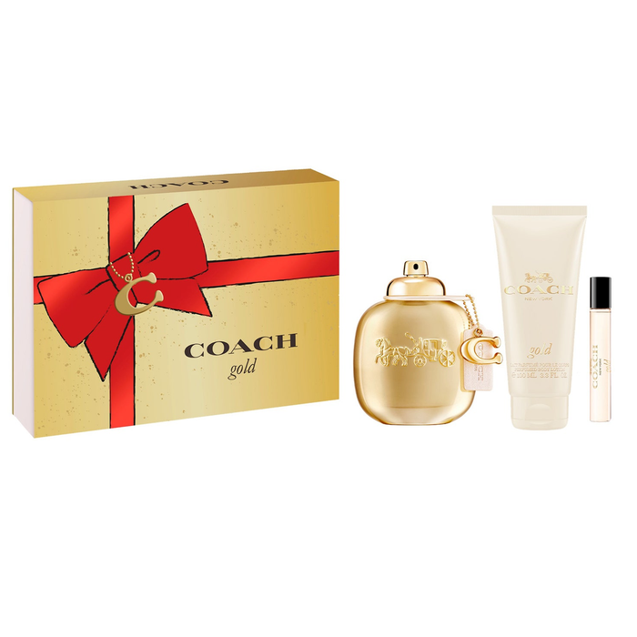 Coach Gold by Coach 90ml Parfum 3 Piece Gift Set