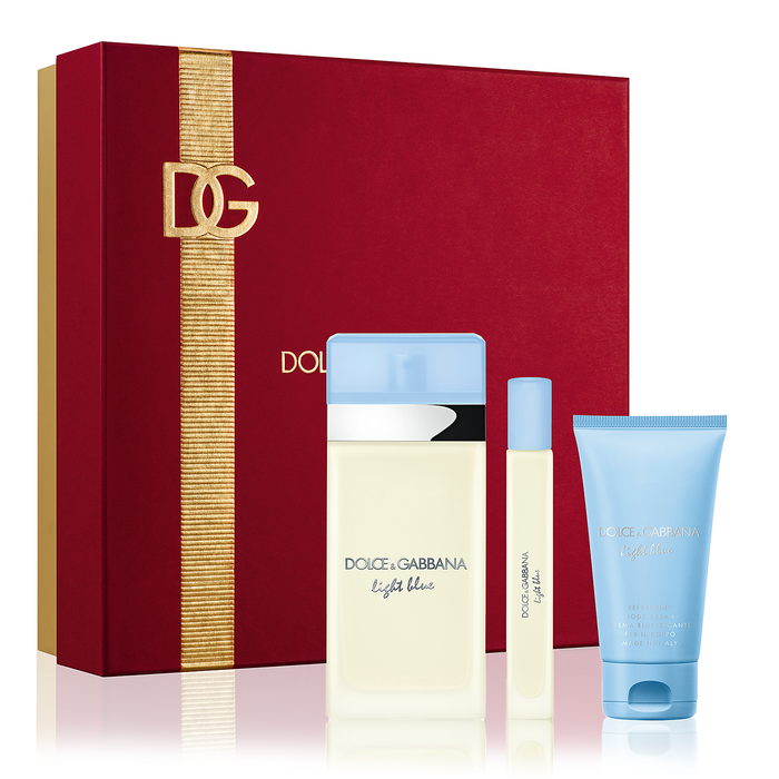 Light Blue by Dolce & Gabbana 100ml EDT 3 Piece Gift Set — Perfume NZ Light Blue by Dolce & Gabbana 100ml EDT 3 Piece Gift Set — Perfume NZ