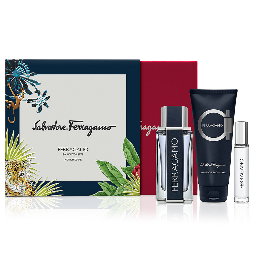 Ferragamo by Salvatore Ferragamo 100ml EDT 3pc Gift Set Perfume NZ