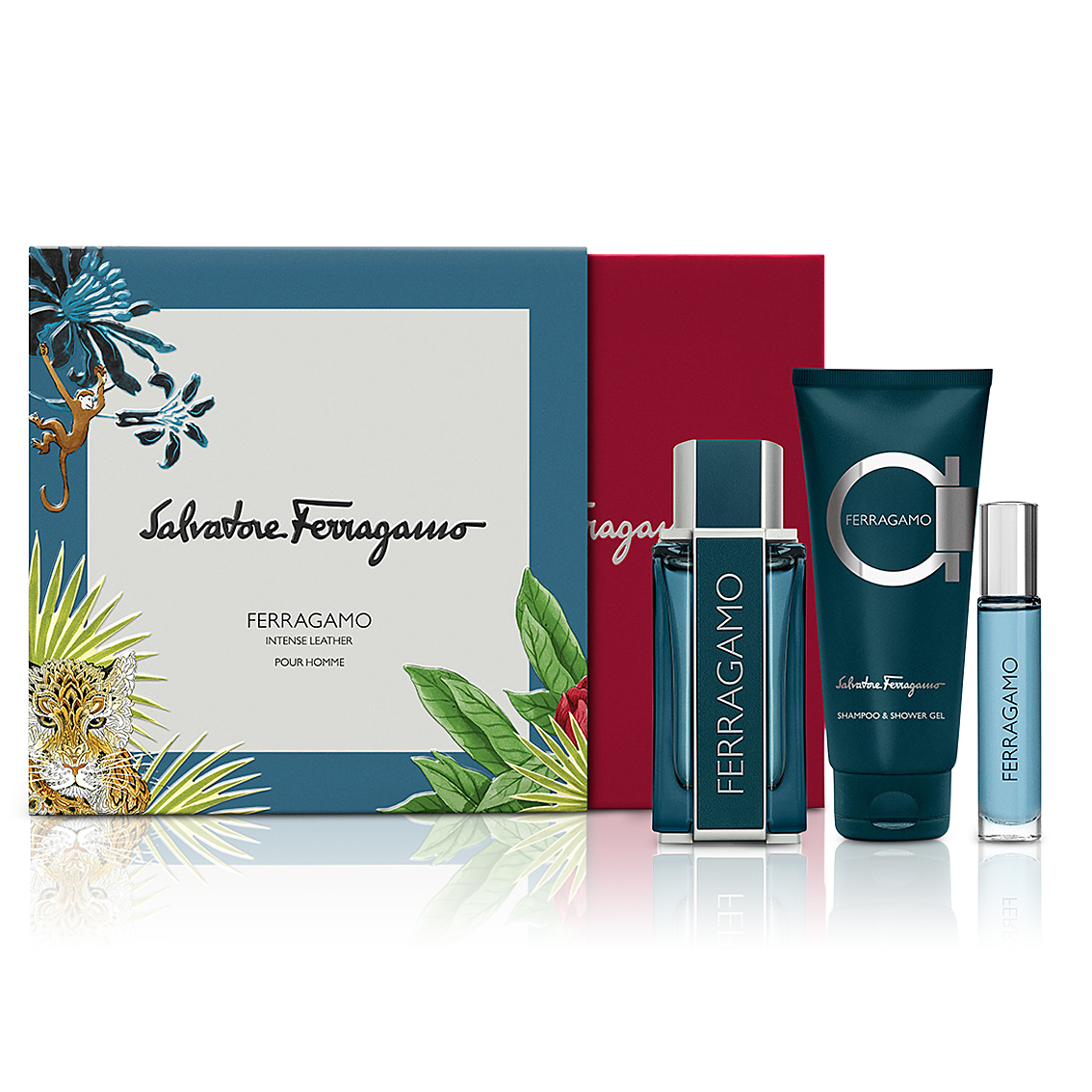 Intense Leather by Salvatore Ferragamo 100ml EDP 3pc Set — Perfume NZ