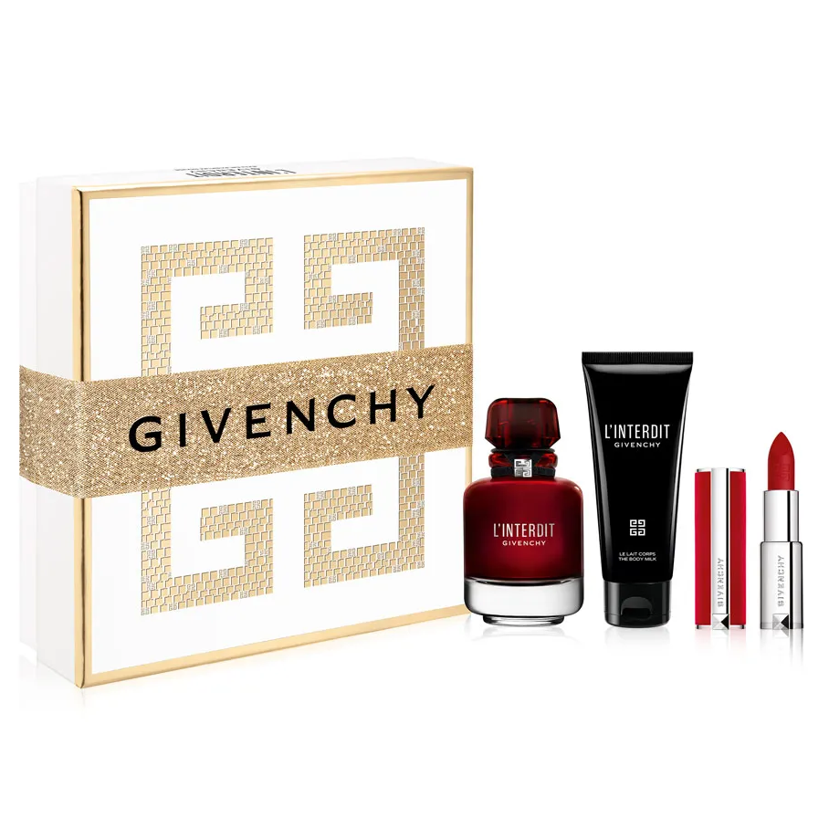 L'Interdit Rouge by Givenchy 80ml EDP 3 Piece Gift Set — Perfume NZ