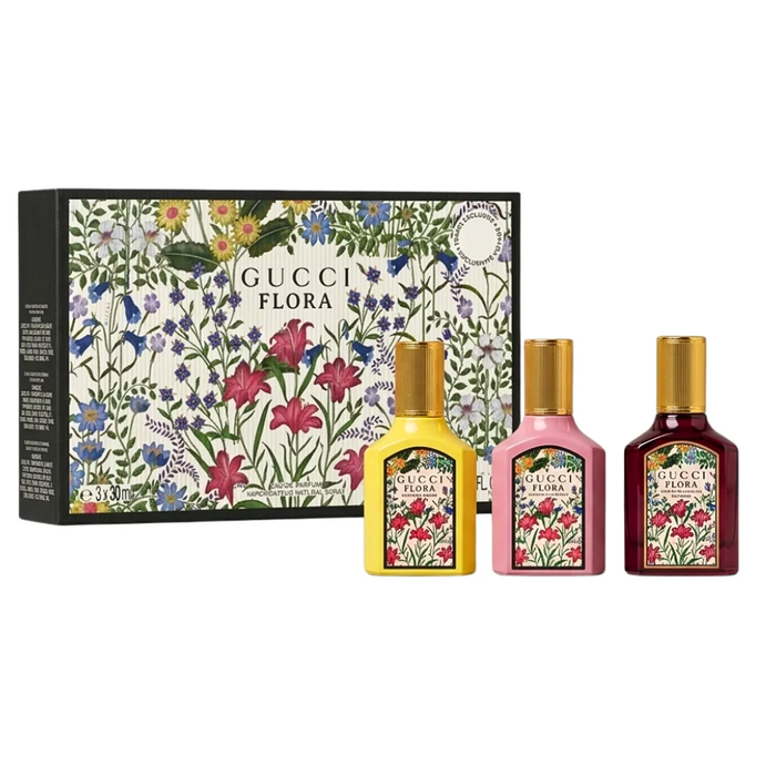 Gucci Flora Perfume Collection 3 Piece Gift Set