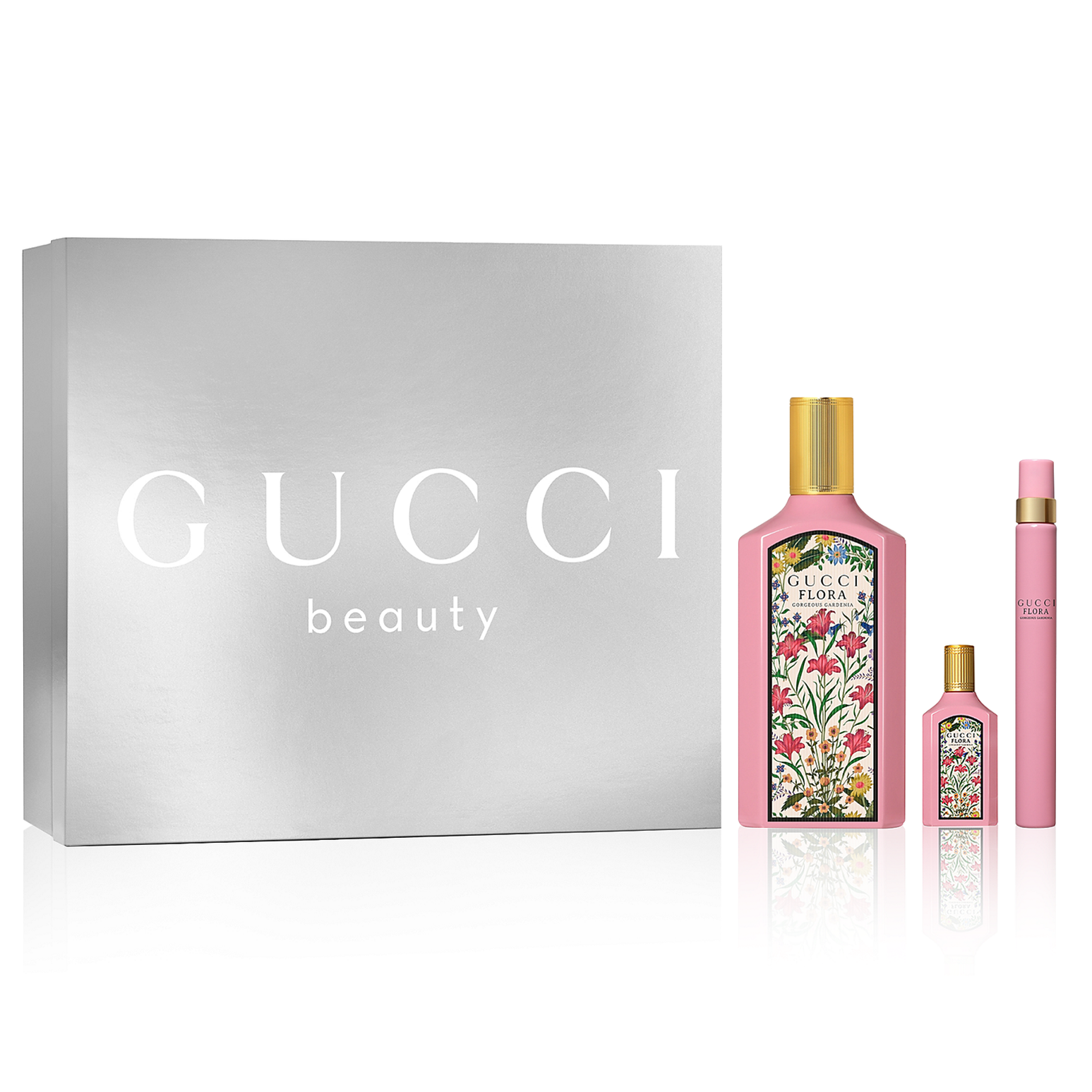 Gucci Flora Gorgeous Gardenia 100ml EDP 3 Piece Gift Set — Perfume NZ