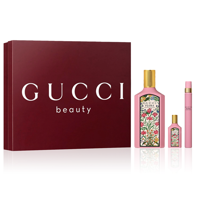 Gucci Flora Gorgeous Gardenia 100ml EDP 3 Piece Gift Set — Perfume NZ
