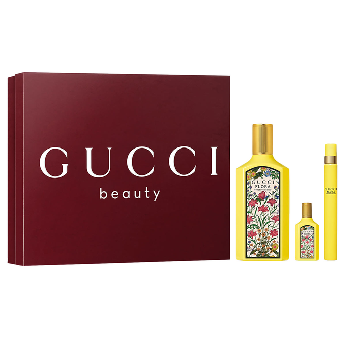 Gucci Flora Gorgeous Orchid by Gucci 100ml EDP 3 Piece Gift Set