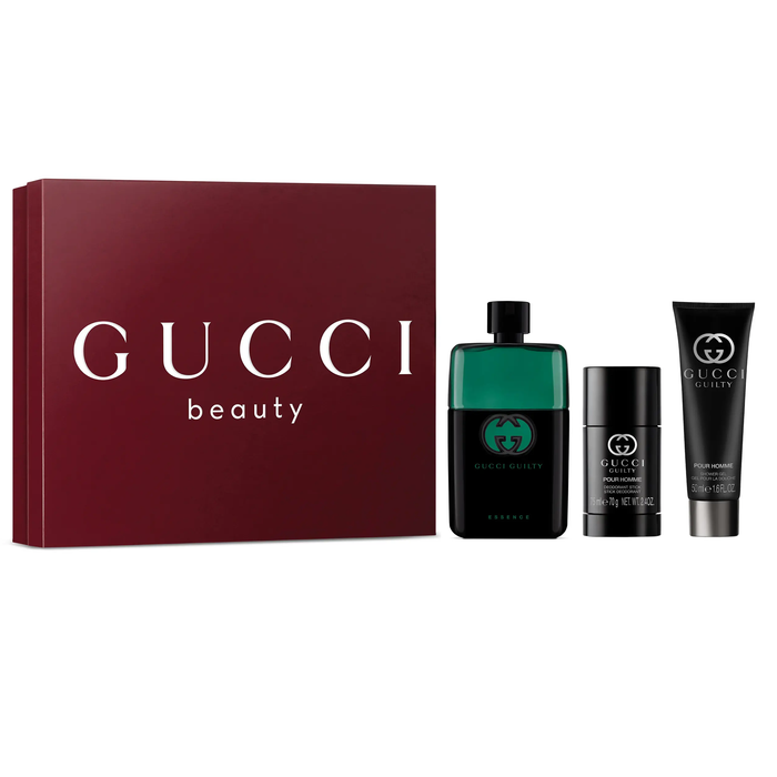 Gucci Guilty Essence by Gucci 90ml EDT 3 Piece Gift Set