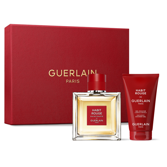 Habit Rouge by Guerlain 100ml EDT 2 Piece Gift Set