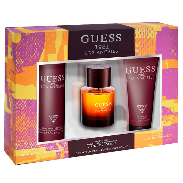 Guess 1981 Los Angeles 100ml EDT 3 Piece Gift Set