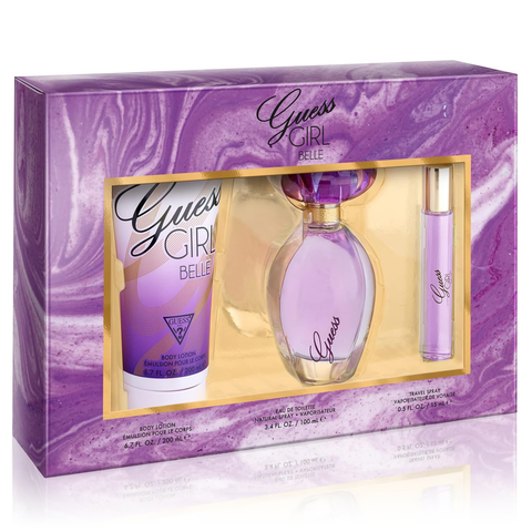 Guess Girl Belle by Guess 100ml EDT 3 Piece Gift Set