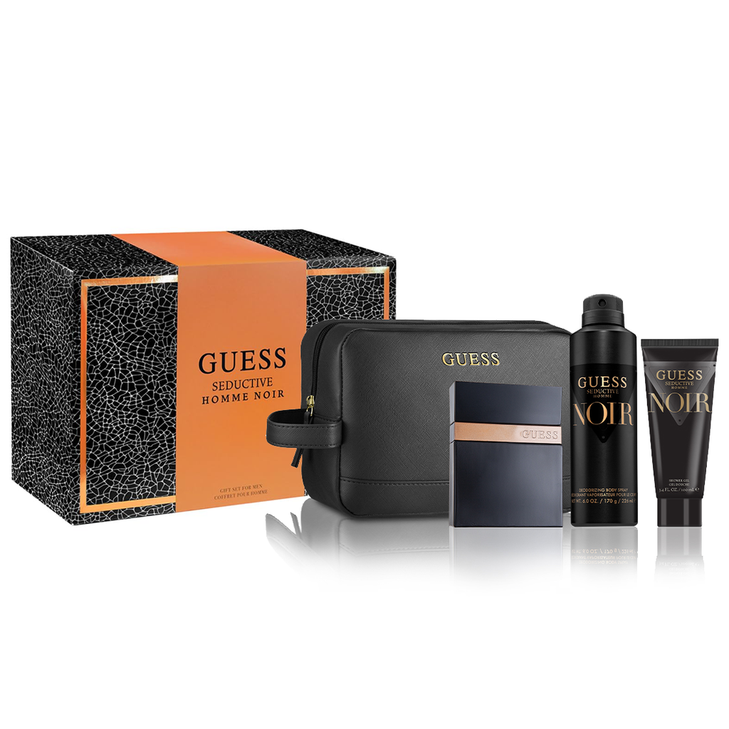 Guess Seductive Noir by Guess 100ml EDT 4 Piece Gift Set Perfume NZ