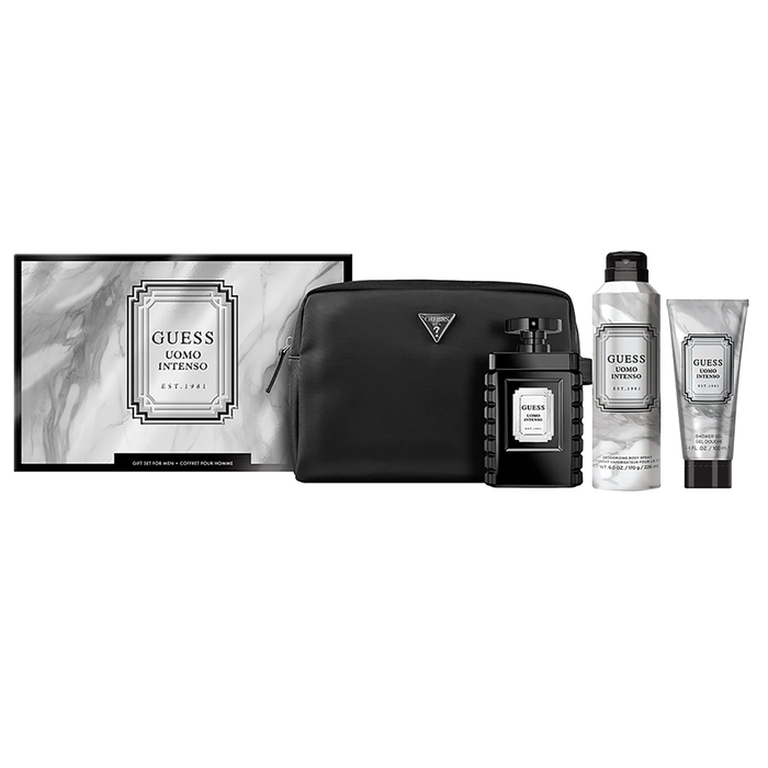 Guess Uomo Intenso 100ml EDP 4 Piece Gift Set