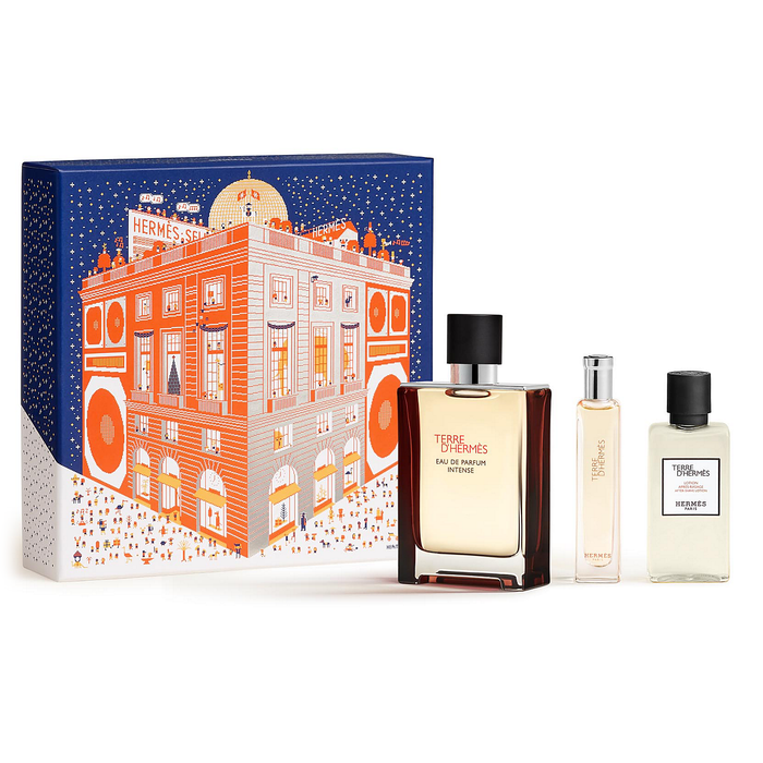 Terre D'Hermes Intense by Hermes 100ml EDP 3 Piece Gift Set