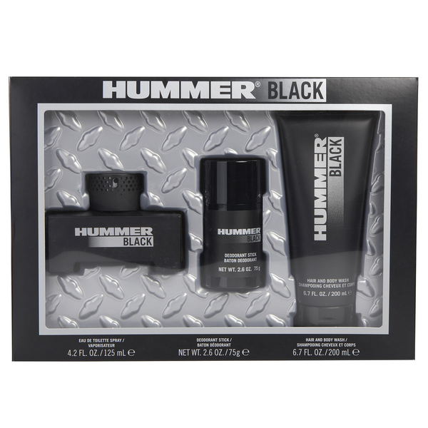 Hummer Black by Hummer 125ml EDT 3 Piece Gift Set