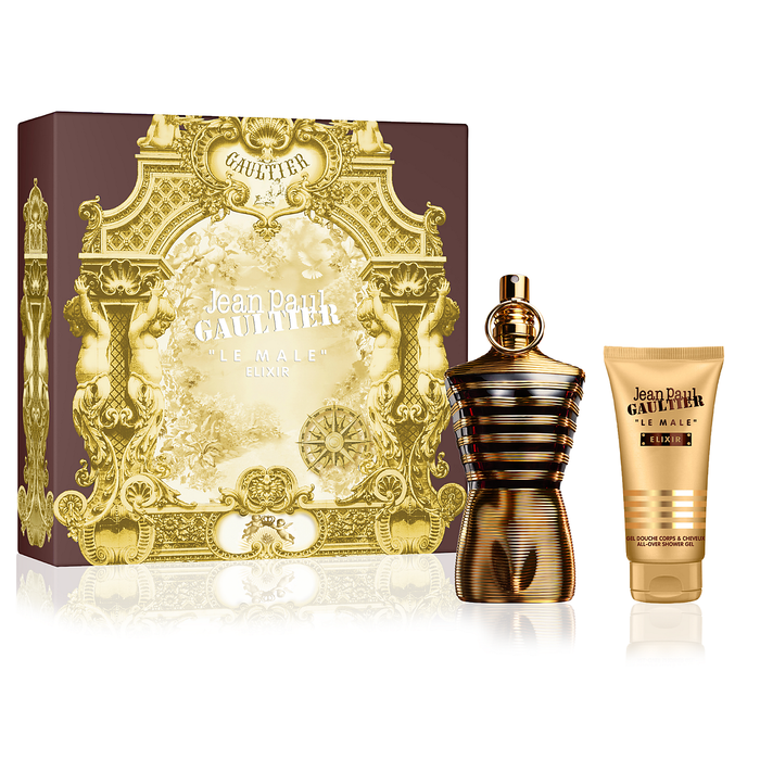 Le Male Elixir by Jean Paul Gaultier 125ml Parfum 2 Piece Gift Set
