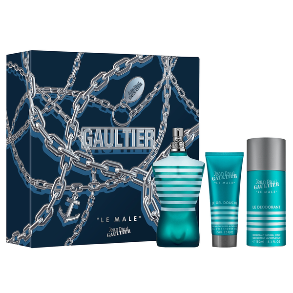 Jean Paul Gaultier Le Male 125ml EDT 3 Piece Gift Set