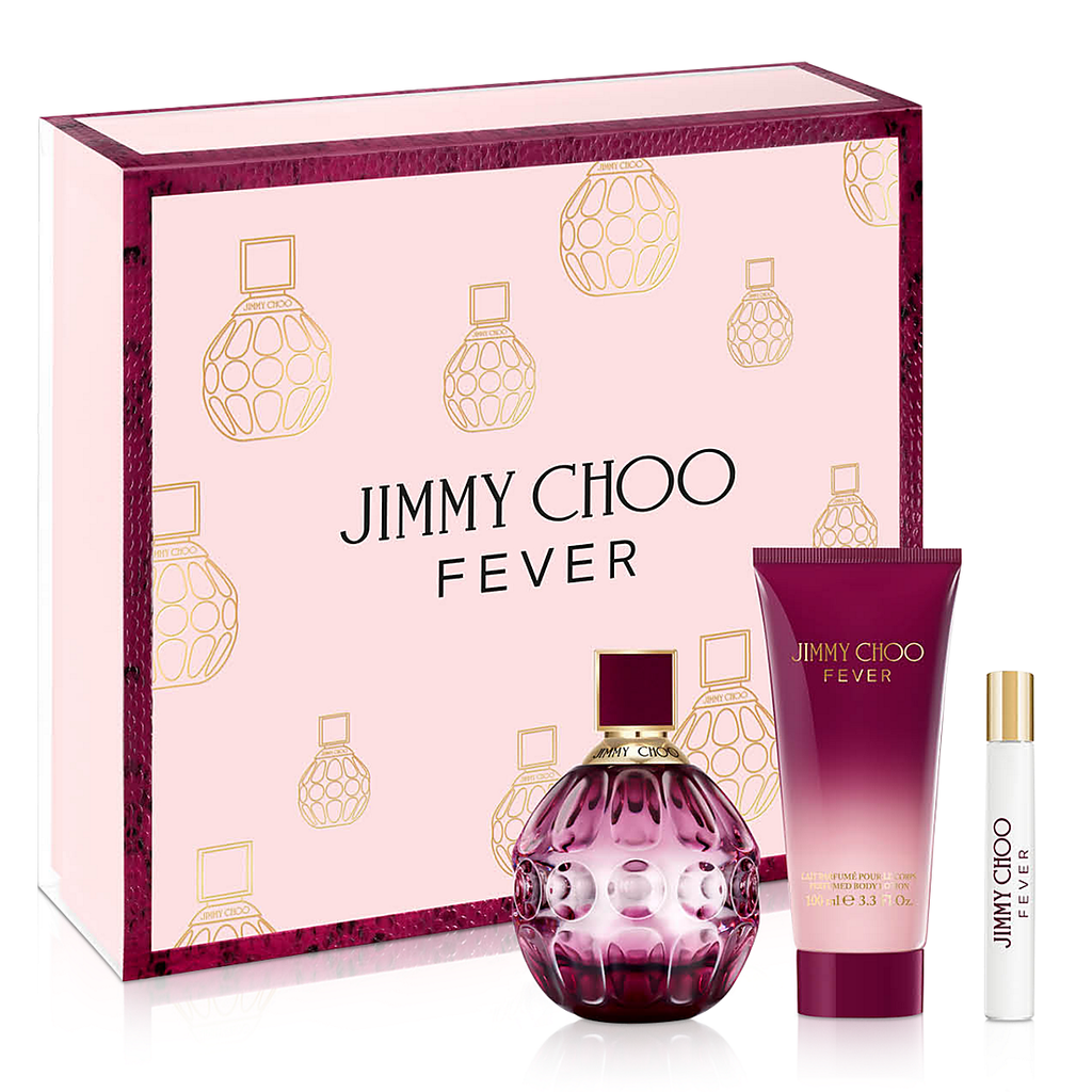 Fever by Jimmy Choo 100ml EDP 3 Piece Gift Set Perfume NZ