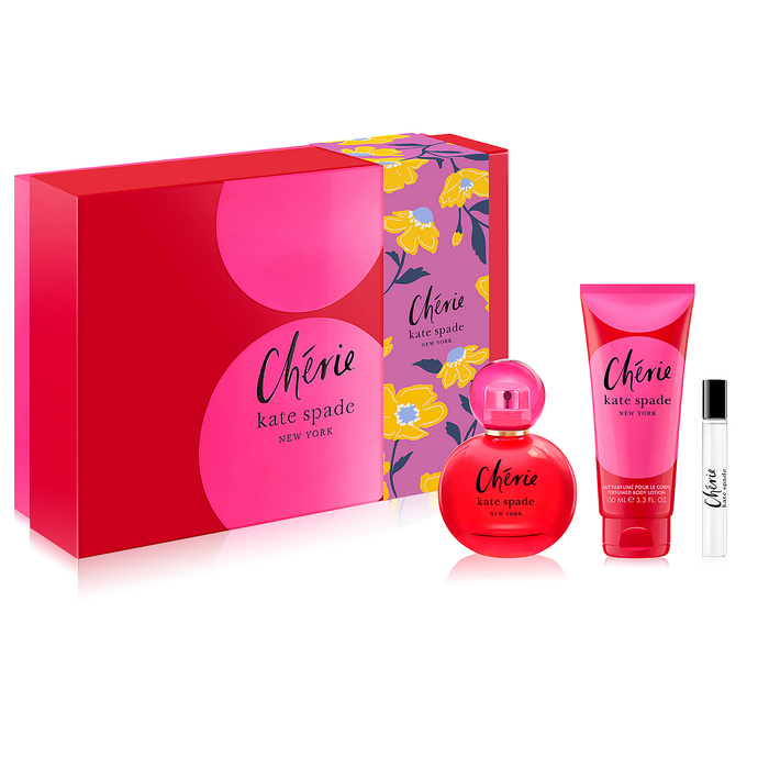 Cherie by Kate Spade 100ml EDP 3 Piece Gift Set