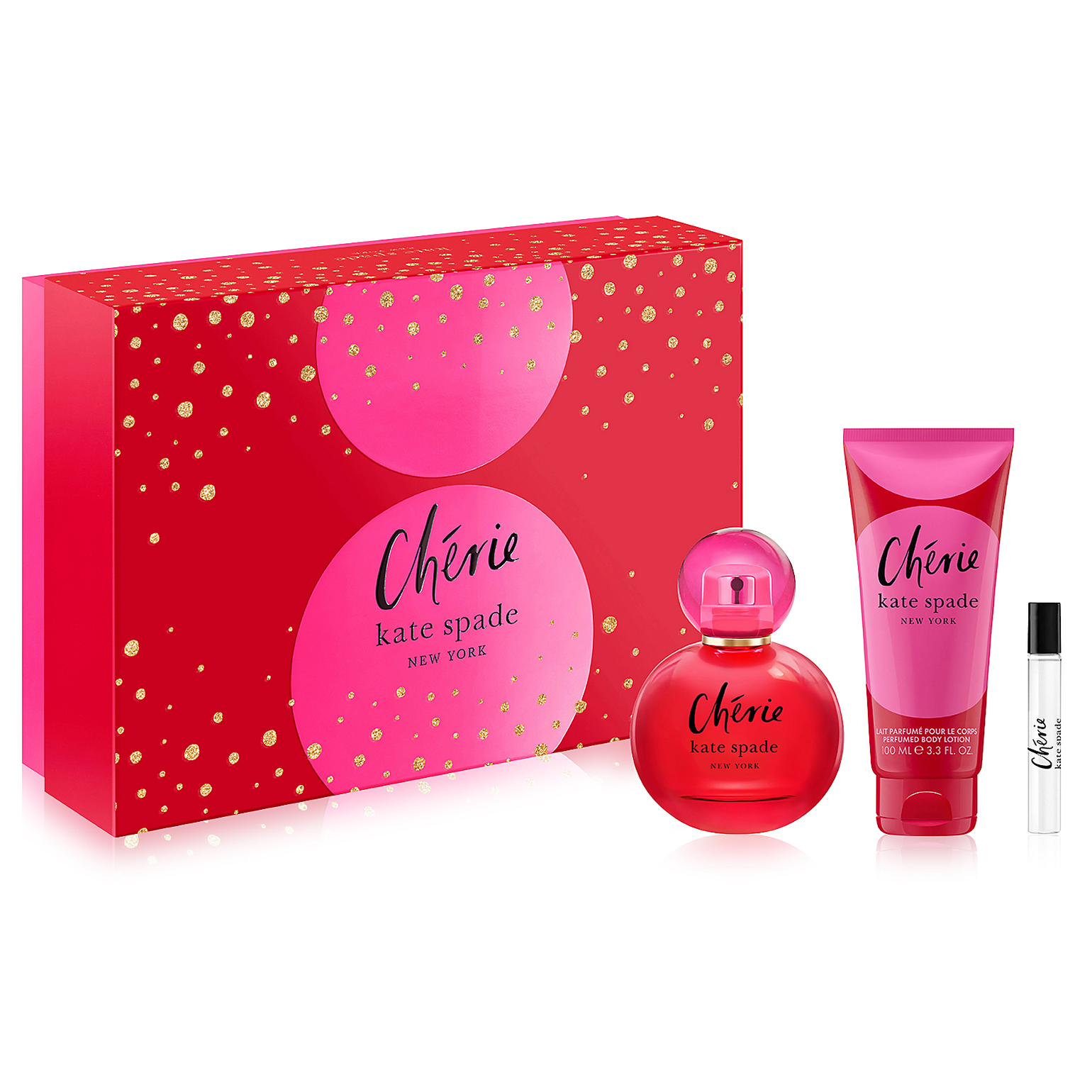 Cherie by Kate Spade 100ml EDP 3 Piece Gift Set — Perfume NZ