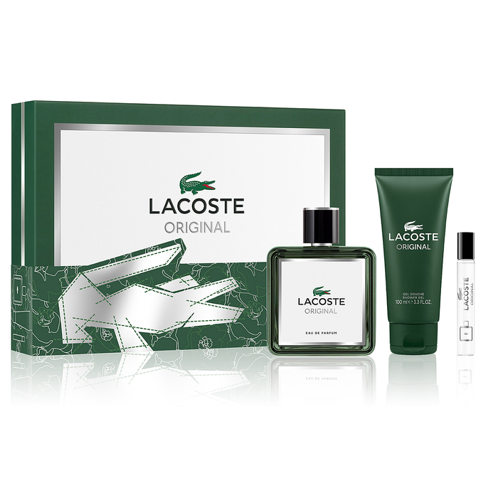 Lacoste Original by Lacoste 100ml EDP 3 Piece Gift Set
