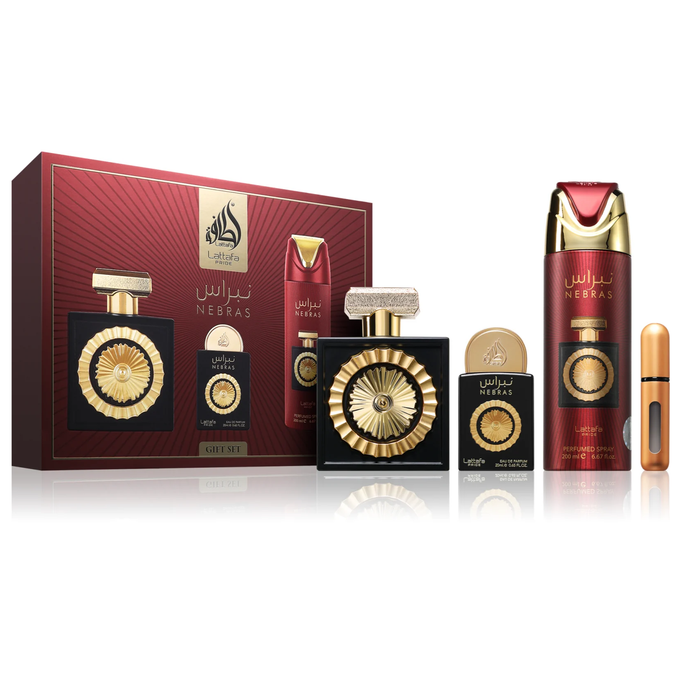 Nebras by Lattafa 100ml EDP 3 Piece Gift Set