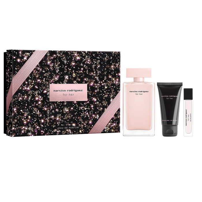 Narciso Rodriguez For Her 100ml EDP 3 Piece Gift Set Narciso Rodriguez For Her 100ml EDP 3 Piece Gift Set