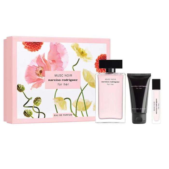 Musc Noir by Narciso Rodriguez 100ml EDP 3 Piece Gift Set