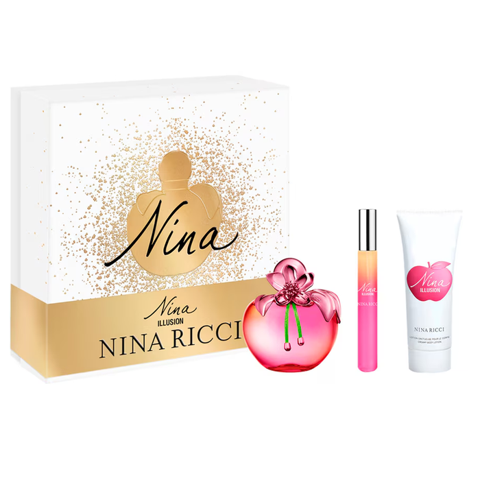 Nina Illusion by Nina Ricci 80ml EDP 3 Piece Gift Set