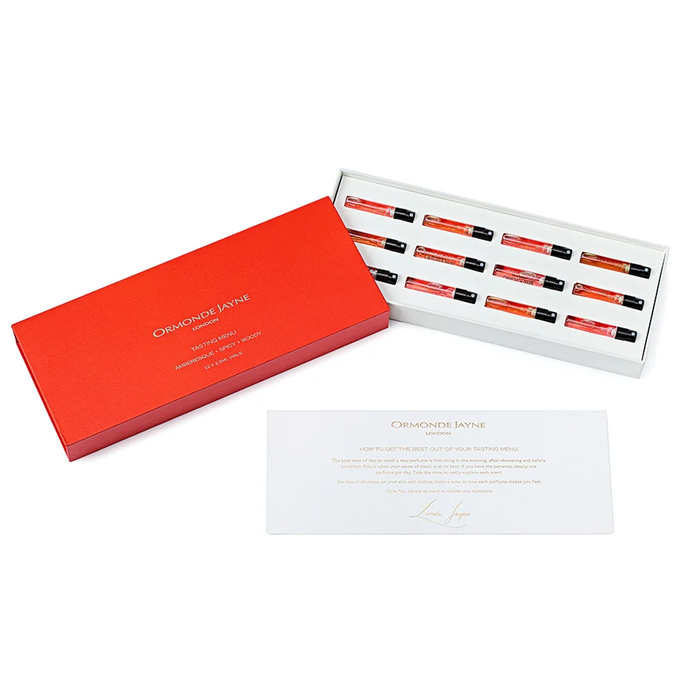 Ormonde Jayne Tasting Menu Amberesque / Woody / Spicy 12 Piece Gift Set