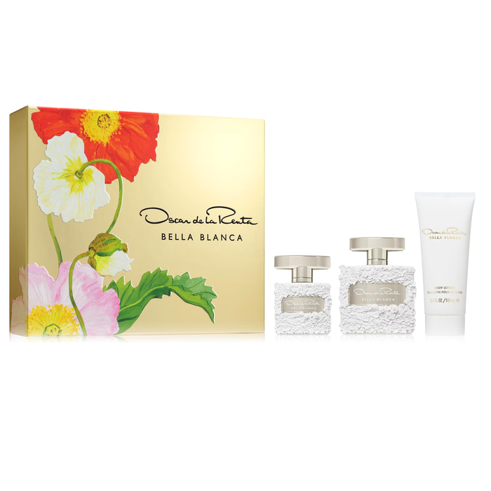Bella Blanca by Oscar De La Renta 100ml EDP 3 Piece Gift Set