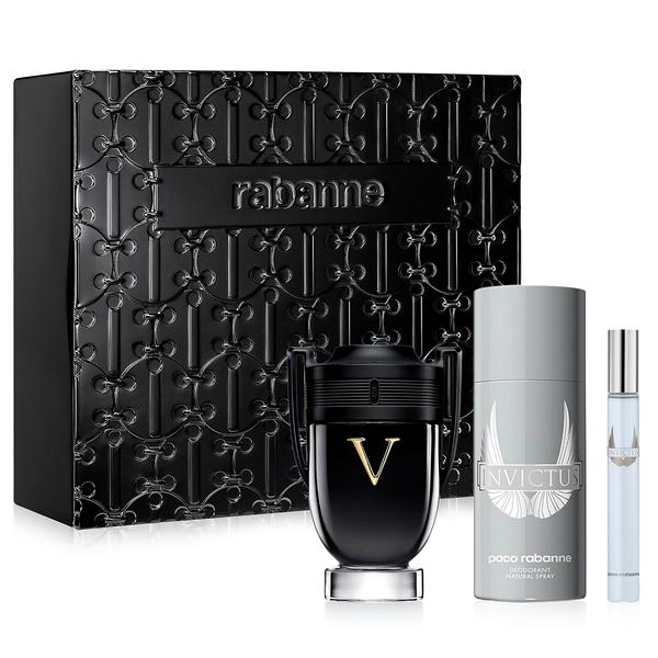 Invictus Victory by Paco Rabanne 100ml EDP 3 Piece Gift Set