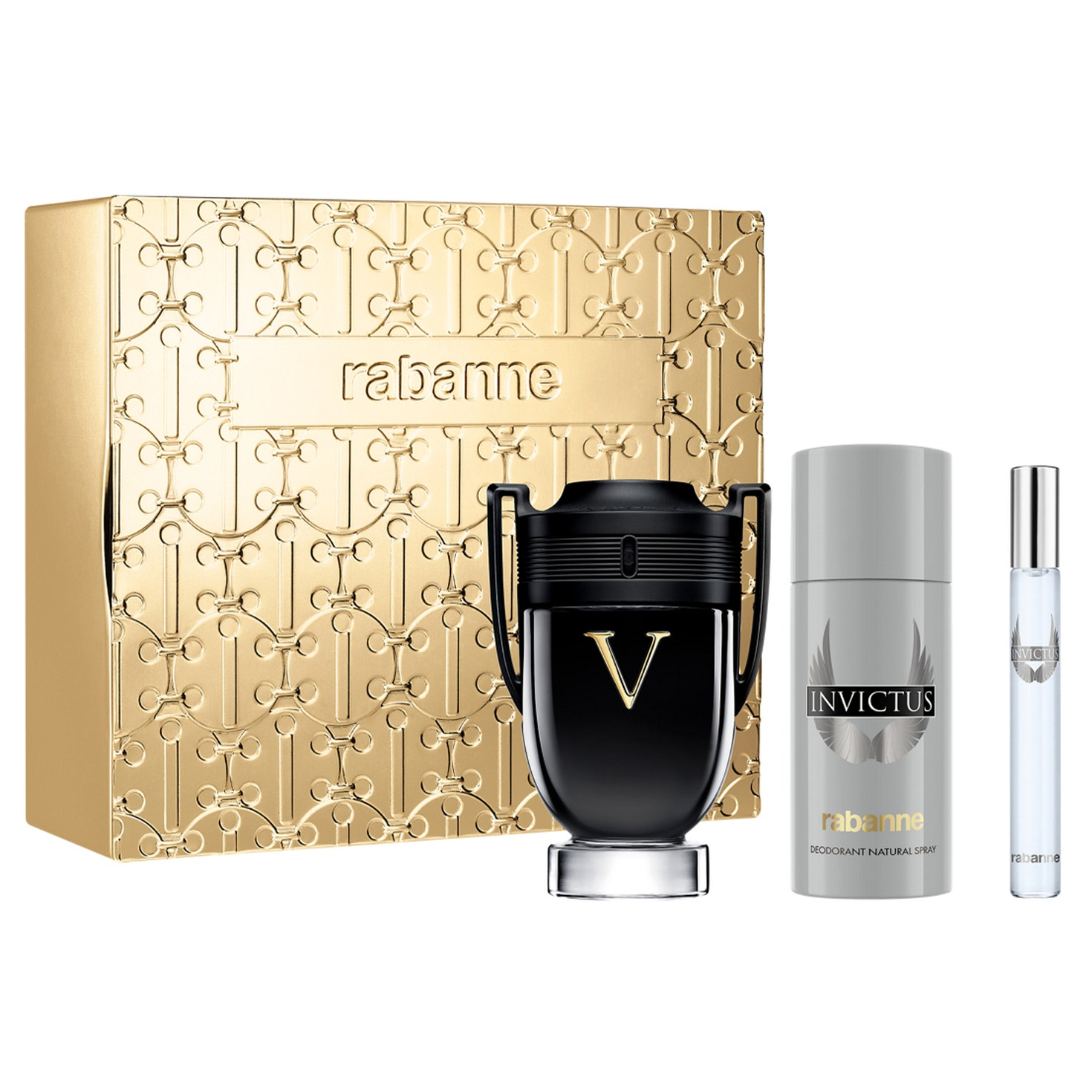 Paco Raban Victory Invictus Victory by Paco Rabanne 100ml EDP 3 Piece Gift Set — Perfume NZ