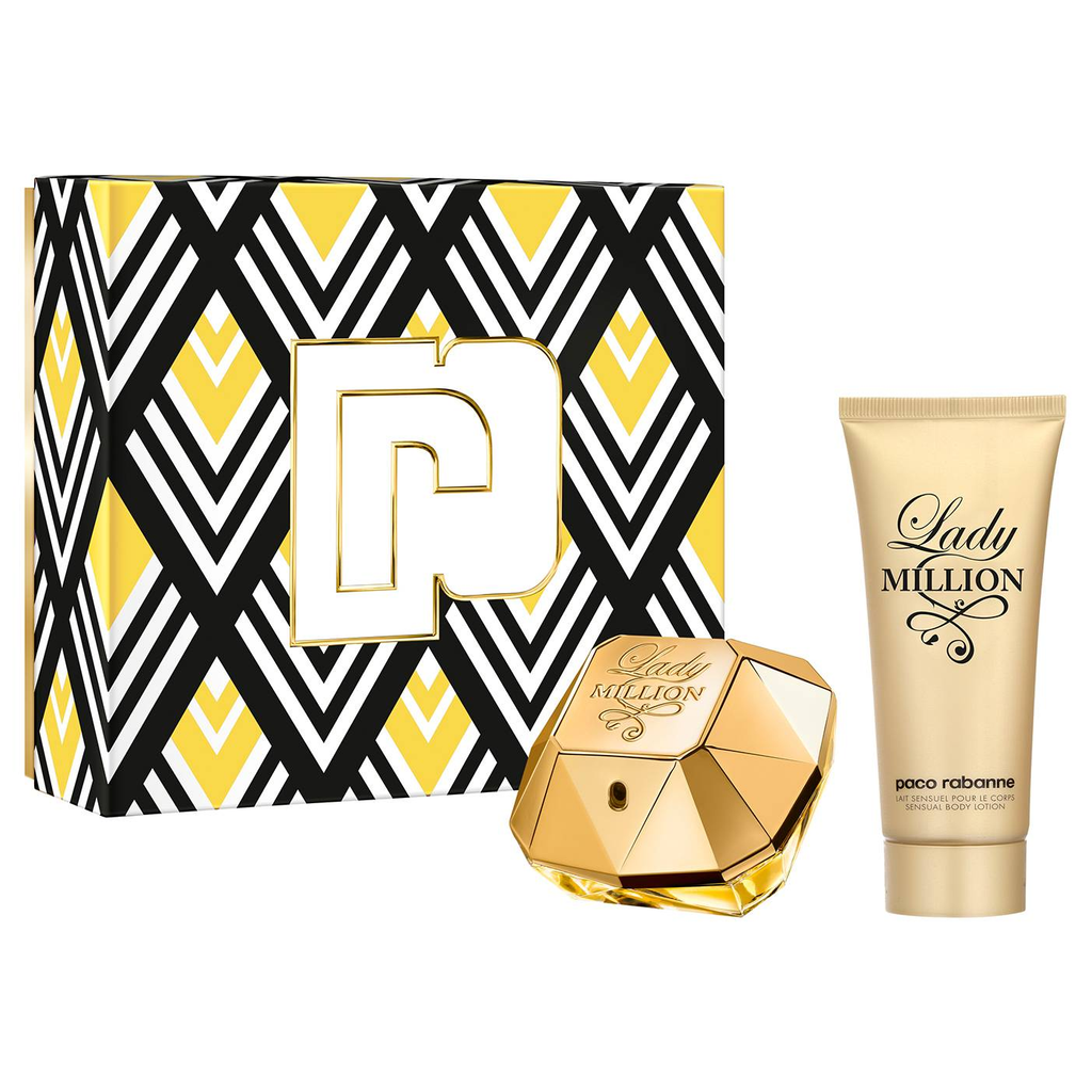 Lady million best sale perfume set