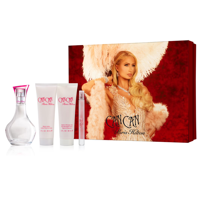 Can Can by Paris Hilton 100ml EDP 4 Piece Gift Set