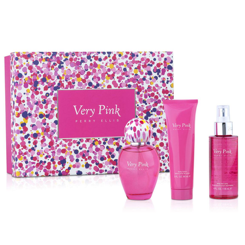 Very Pink by Perry Ellis 100ml EDP 3 Piece Gift Set