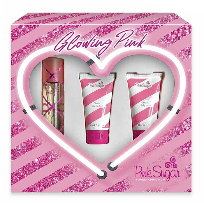Pink Sugar by Aquolina 50ml EDT 3 Piece Gift Set