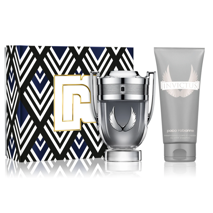 Invictus Platinum by Paco Rabanne 100ml EDP 2 Piece Gift Set
