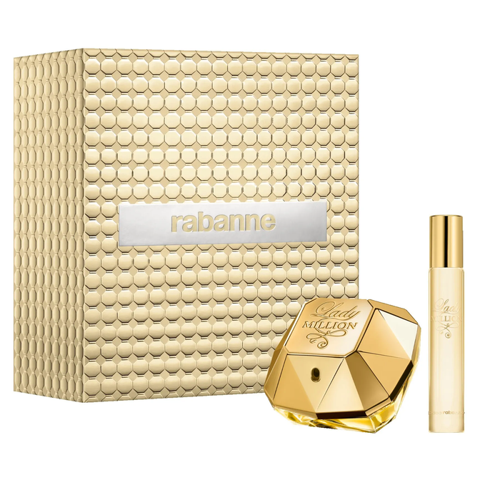 Lady Million by Paco Rabanne 80ml EDP 2 Piece Gift Set