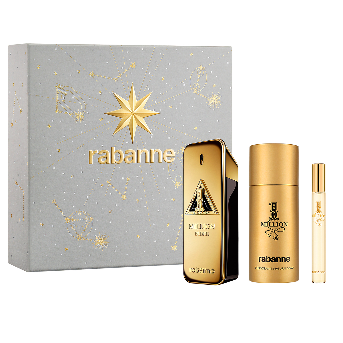 One Million Elixir by Paco Rabanne 100ml Parfum 3pc Gift Set — Perfume NZ