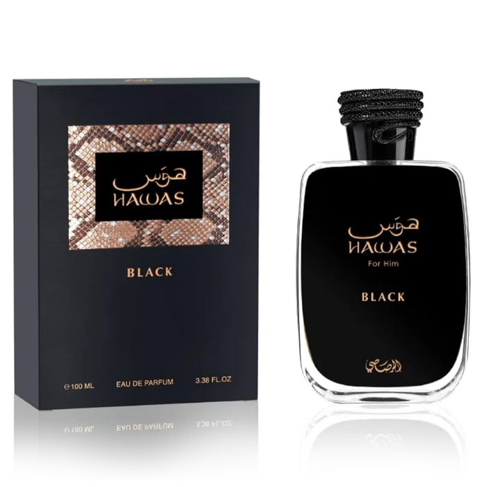 Hawas Black by Rasasi 100ml EDP for Men — Perfume NZ