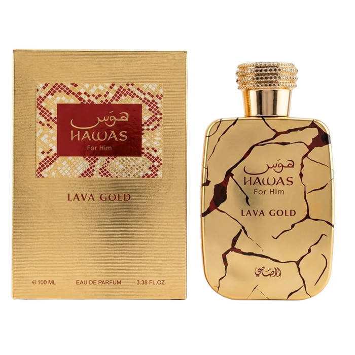 Hawas Lava Gold by Rasasi 100ml EDP