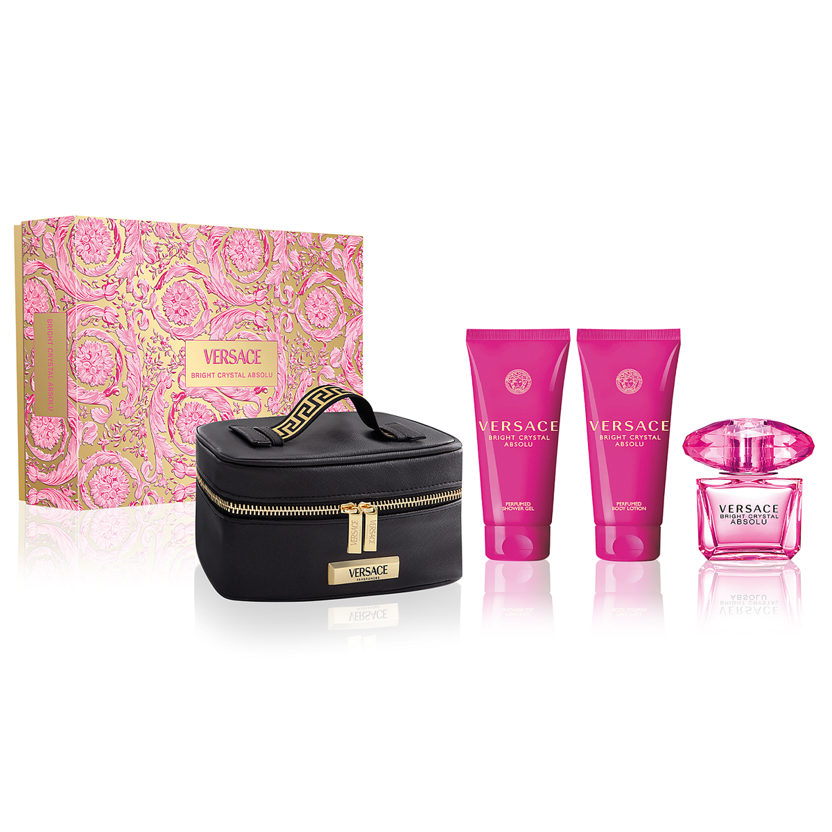 Versace Bright Crystal Absolu 90ml EDP 4 Piece Gift Set — Perfume NZ