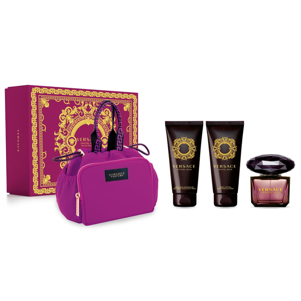 Crystal Noir by Versace 90ml EDT 4 Piece Gift Set