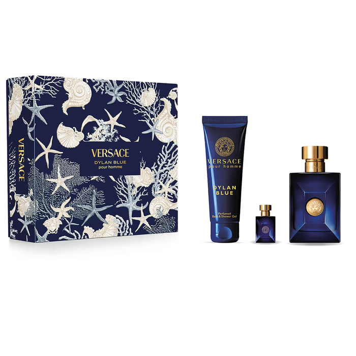 Dylan Blue Pour Homme by Versace 100ml EDT 3pc Gift Set