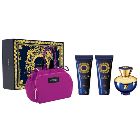 Dylan Blue Pour Femme by Versace 100ml EDP 4pc Gift Set