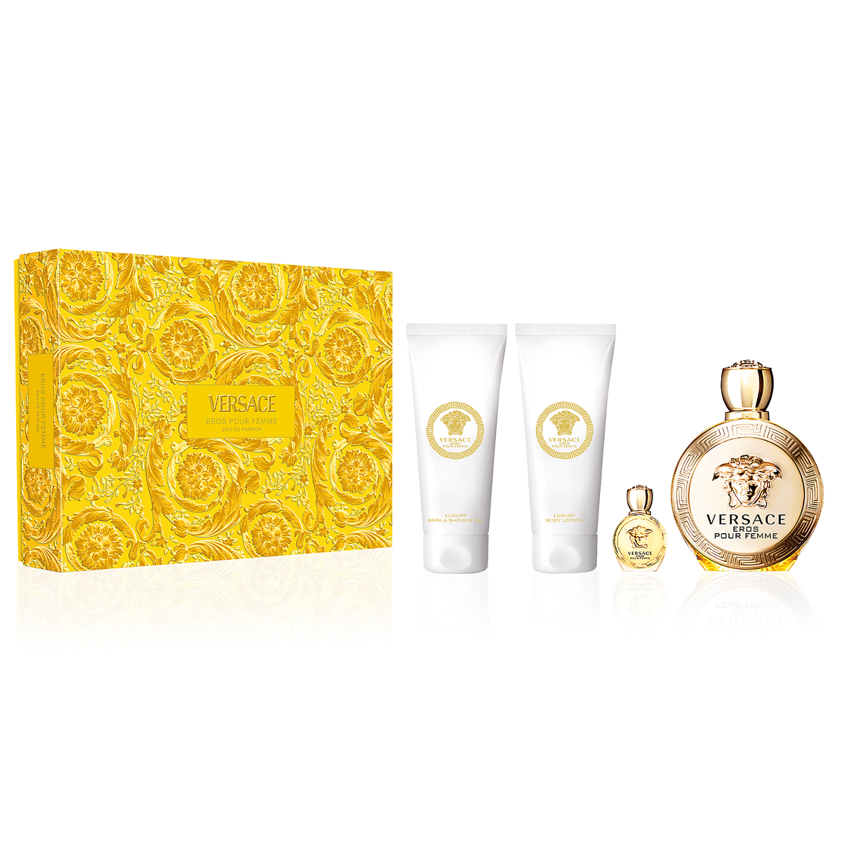 Versace Eros Pour Femme 100ml EDP 4 Piece Gift Set — Perfume NZ