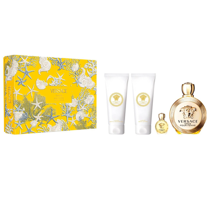 Versace Eros Pour Femme 100ml EDP 4 Piece Gift Set — Perfume NZ
