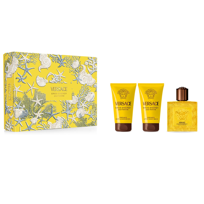 Eros Energy by Versace 50ml EDP 3 Piece Gift Set
