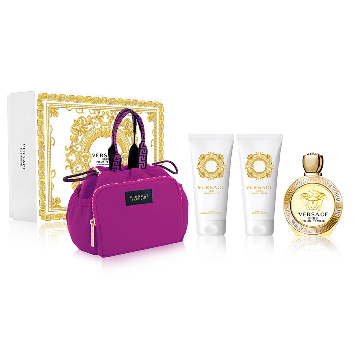 Versace Eros Pour Femme 100ml EDT 4 Piece Gift Set — Perfume NZ